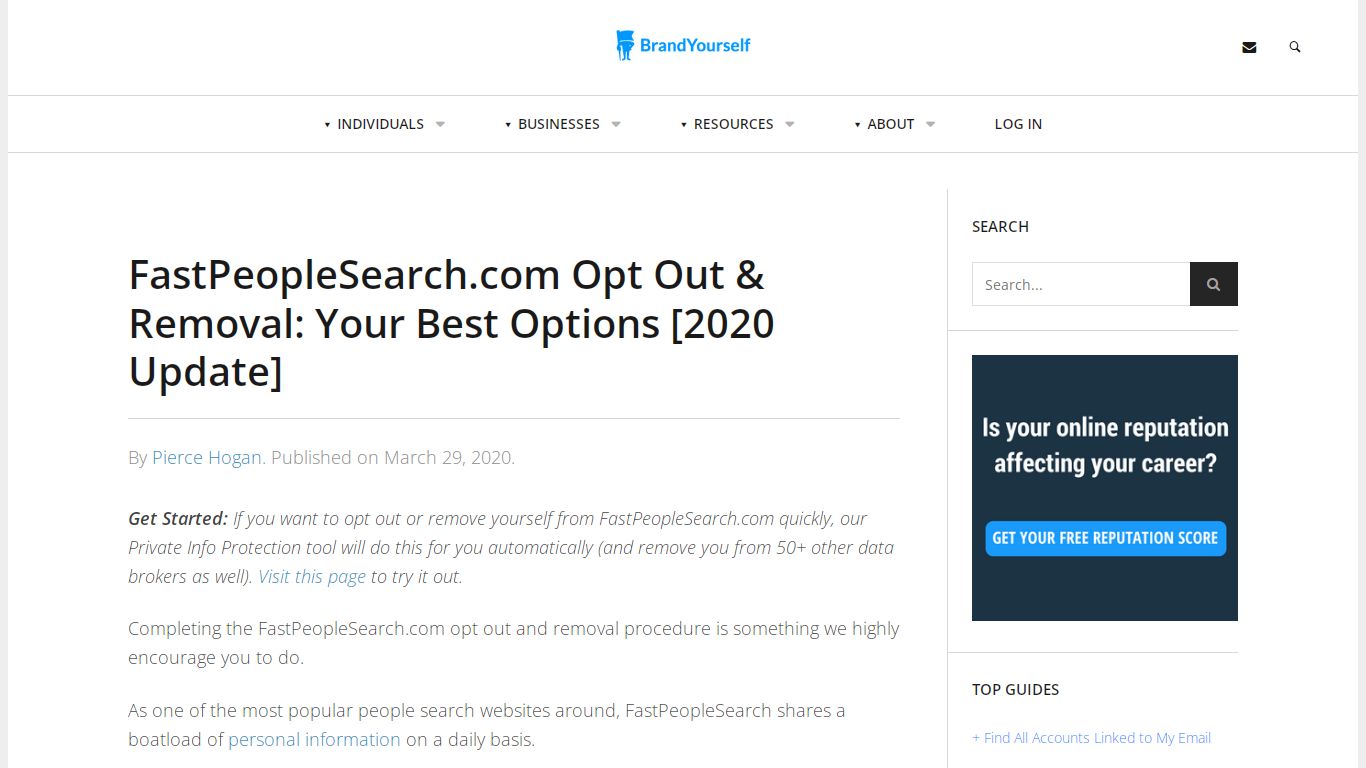 FastPeopleSearch.com Opt Out & Removal (2020 Guide)